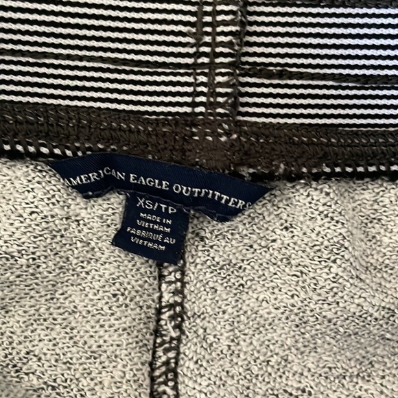 American Eagle jogger dark grey with fleck elastic waist with tie string Sz XS - Picture 4 of 6